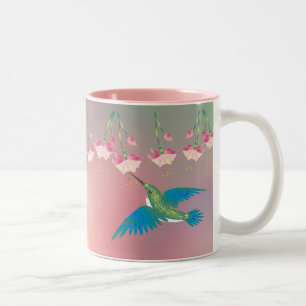 Tasse 2 Couleurs COLIBRI et FUCHSIA par SHARON SHARPE