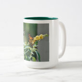 Tasse 2 Couleurs Colibri et papillon (Devant droit)
