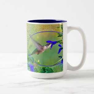 Tasse 2 Couleurs Colibri et verre tendu