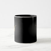 Tasse 2 Couleurs Colibri noir et or (Centre)