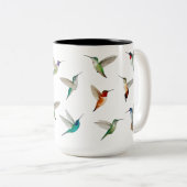Tasse 2 Couleurs Colibri nord-américain (Devant droit)