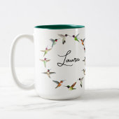 Tasse 2 Couleurs Colibri personnalisé (Gauche)