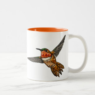 Tasse 2 Couleurs Colibri roux