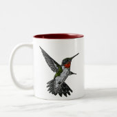 Tasse 2 Couleurs Colibri Ruby Throsé (Gauche)