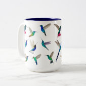 Tasse 2 Couleurs Colibri tropical (Devant gauche)