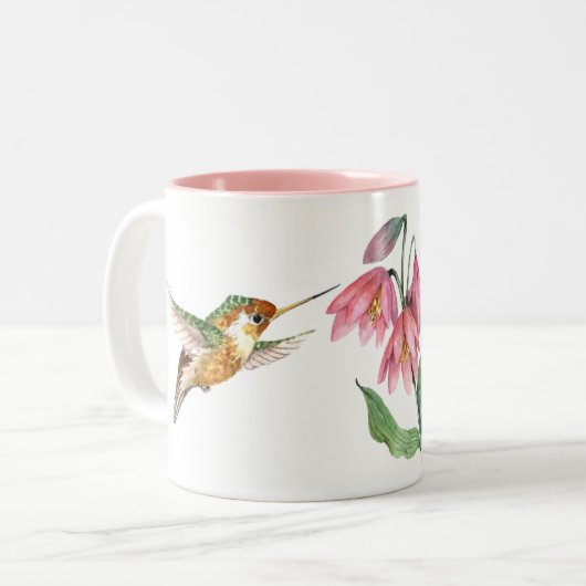 Tasse 2 Couleurs Colibris (Devant gauche)