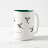 Tasse 2 Couleurs Colibris (Devant droit)