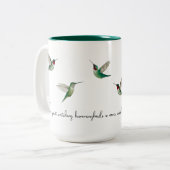 Tasse 2 Couleurs Colibris (Devant gauche)