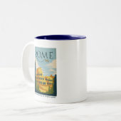 Tasse 2 Couleurs Colisée de Rome, Italie (Devant gauche)