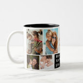 Tasse 2 Couleurs Collage 10 Photos Best Mom Ever (Gauche)