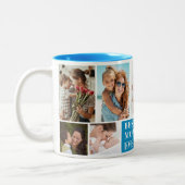 Tasse 2 Couleurs Collage 10 Photos Best Mom Ever (Gauche)