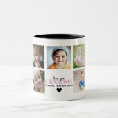 Tasse 2 Couleurs Collage 9 Photos for Grandma Love you (Centre)