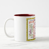 Tasse 2 Couleurs Collage à propos de maman (Gauche)