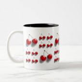 Tasse 2 Couleurs collage avec des cerises (Gauche)