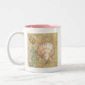 Tasse 2 Couleurs Collage de la carte côtière (Gauche)