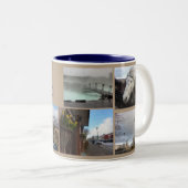 Tasse 2 Couleurs Collage de l'Islande (Devant droit)
