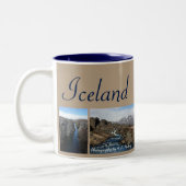 Tasse 2 Couleurs Collage de l'Islande (Gauche)