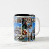 Tasse 2 Couleurs Collage de Venise (Devant droit)