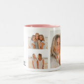 Tasse 2 Couleurs Collage photo de l'ami| Joyeux anniversaire | Meil (Centre)