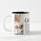 Tasse 2 Couleurs Collage Photo Définition Diplômé Moderne (Gauche)