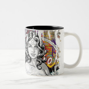 Tasse 2 Couleurs Collage Wonder Woman 6