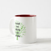 Tasse 2 Couleurs Collé dans mon arbre généalogique (Devant gauche)