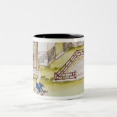 Tasse 2 Couleurs Collecte du bambou pour faire le papier (Centre)