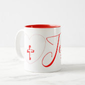 Tasse 2 Couleurs Collection de cadeaux de foi -  (Devant gauche)