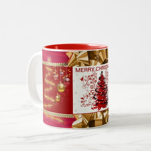Tasse 2 Couleurs Collection de Noël Suzanne Elizabeth (Devant gauche)