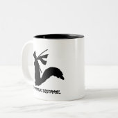 Tasse 2 Couleurs Collection fâchée d'écureuil de Ninja (Devant gauche)