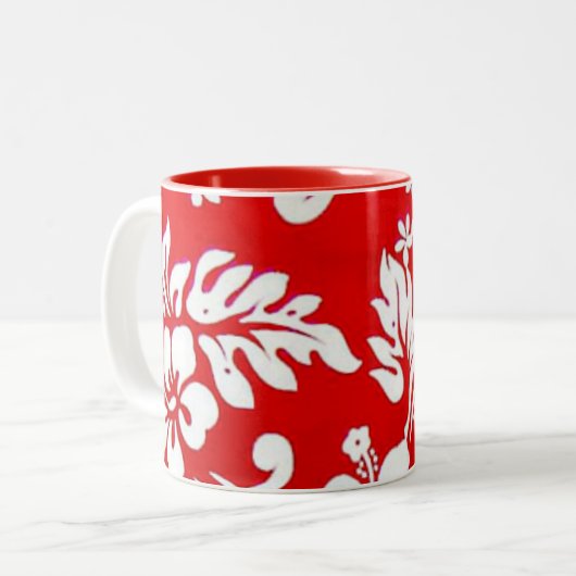 Tasse 2 Couleurs Collection Hawaii Aloha (Devant gauche)