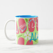 Tasse 2 Couleurs Collection Hawaii Aloha - (Gauche)