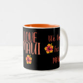 Tasse 2 Couleurs Collection Hawaii Aloha - (Devant droit)