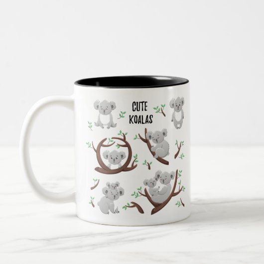 Tasse 2 Couleurs collection koala ours Cool Koala, Support Austral (Gauche)