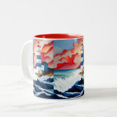 Tasse 2 Couleurs Collection phare (Devant gauche)