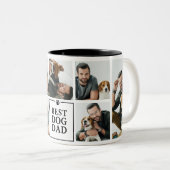 Tasse 2 Couleurs Collection photo moderne Best Dog Dad 7 (Devant droit)