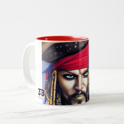 Tasse 2 Couleurs Collection Pirate (Devant gauche)