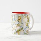 Tasse 2 Couleurs Collection Résolution du Nouvel An (Devant droit)