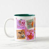 Tasse 2 Couleurs Collections de timbres d'Halloween méchants multic (Gauche)