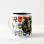 Tasse 2 Couleurs Collège d'armoiries d'Heraldry (Devant gauche)