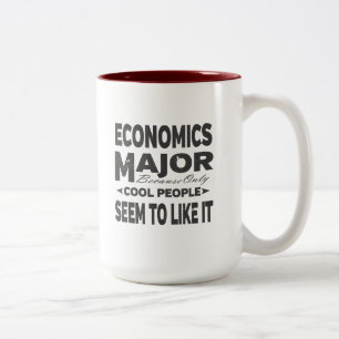 Tasse 2 Couleurs Collège d'économie Personnes Cool majeures