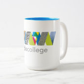 Tasse 2 Couleurs Collège Wade (Devant droit)