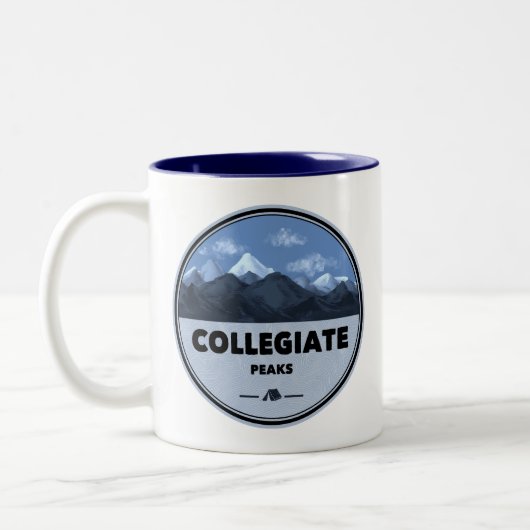 Tasse 2 Couleurs Collegiate Peaks Colorado Camping (Gauche)