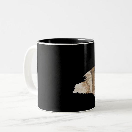 Tasse 2 Couleurs Colley rugueux (Devant gauche)