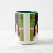 Tasse 2 Couleurs Collie à couche brute (Centre)