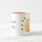 Tasse 2 Couleurs Collie Art < personnalisé (Centre)