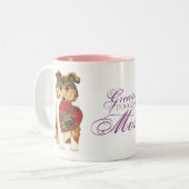Tasse 2 Couleurs Collie Heart Maman (Devant gauche)