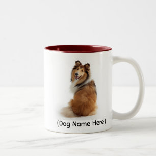 Tasse 2 Couleurs Collie personnalisé “Je vous possède”