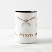 Tasse 2 Couleurs Collier en plumes AZ (Centre)