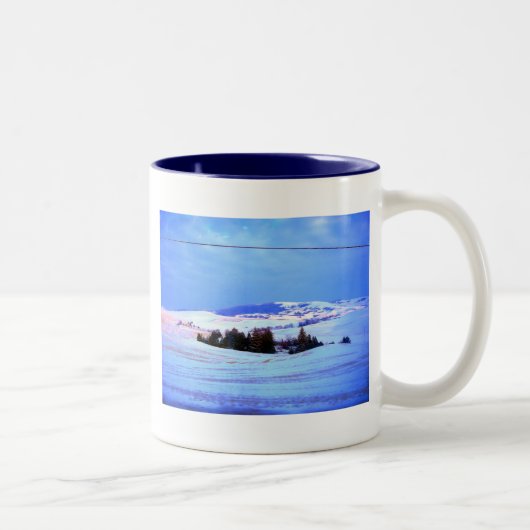 Tasse 2 Couleurs Collines enneigées (Droit)